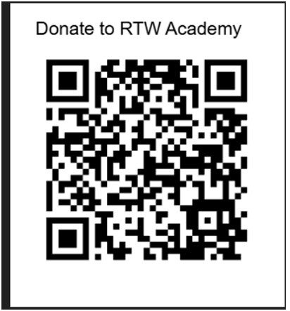 Donate to RTW Academy QR code